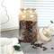 45 oz Amber Glass Storage Jar with Airtight Glass Lids,Vintage Embossed Glass Food Container,Vintage Embossed Glass Food Container,Decorative Kitchen Canister Organizer for Candy, Flour, Coffee Bean, Pet Treats